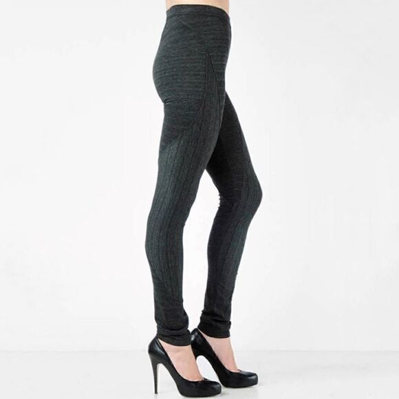 EUC Helmut Lang Gray Seamed Soft Leggings Sz Small - Picture 3 of 9